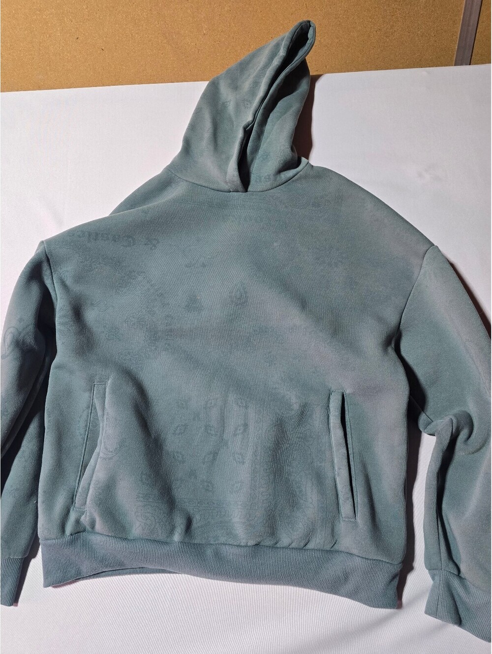 Crooks & Castles Men's Medium Hoodie Sweatshirt in Faded Green